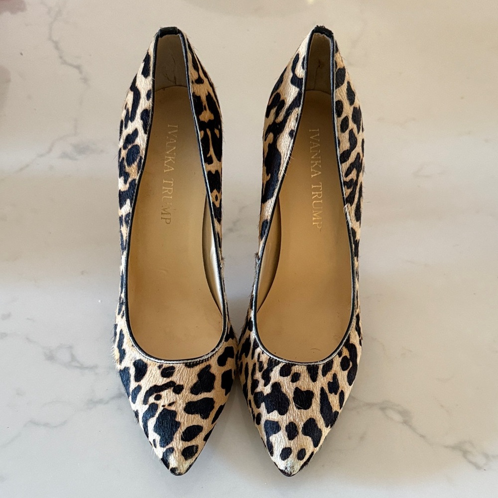Ivanka Trump Leopard Print Heels